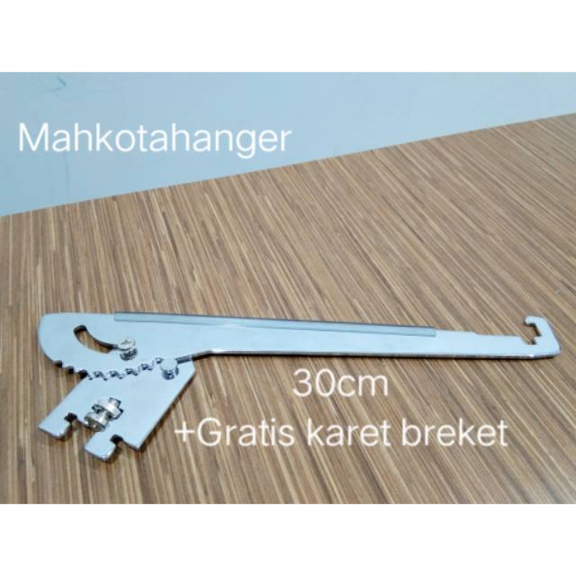 Daun Slenting Kaca 30cm / Bracket slenting kaca | penyangga rak sepatu kaca 30cm