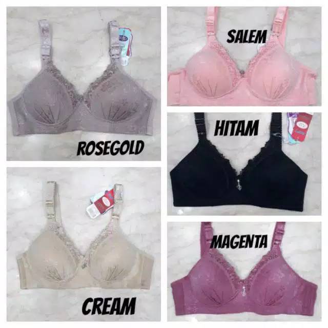 BH Piaoli Bordir/Renda PL 66 | Bra Jumbo | Busa Standar Tanpa Kawat Kait 3