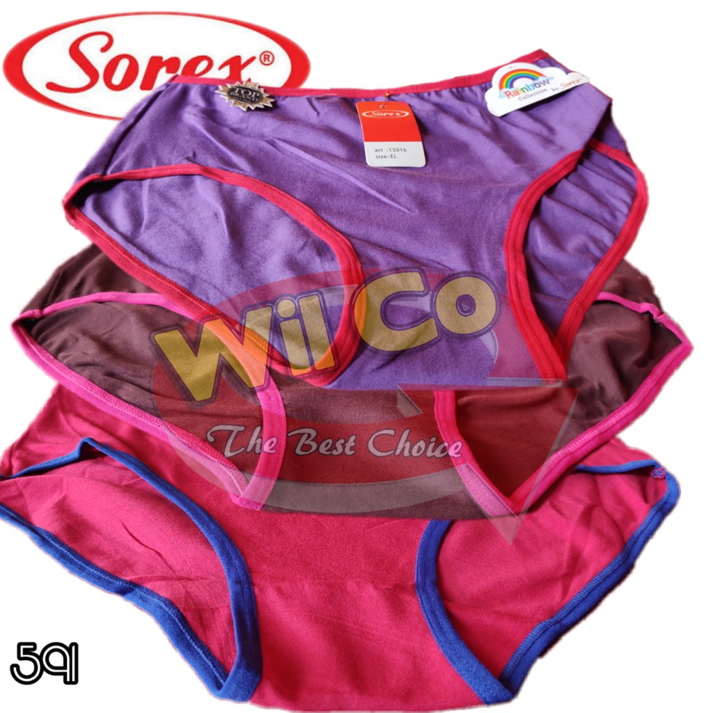 J591 CELANA DALAM WANITA IMPORT CD WANITA SOREX RAINBOW
