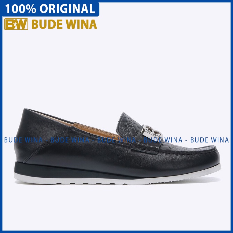 SEPATU PANSUS KULIT EVERBEST WANITA ORIGINAL LOAFER CASUAL HITAM EW16