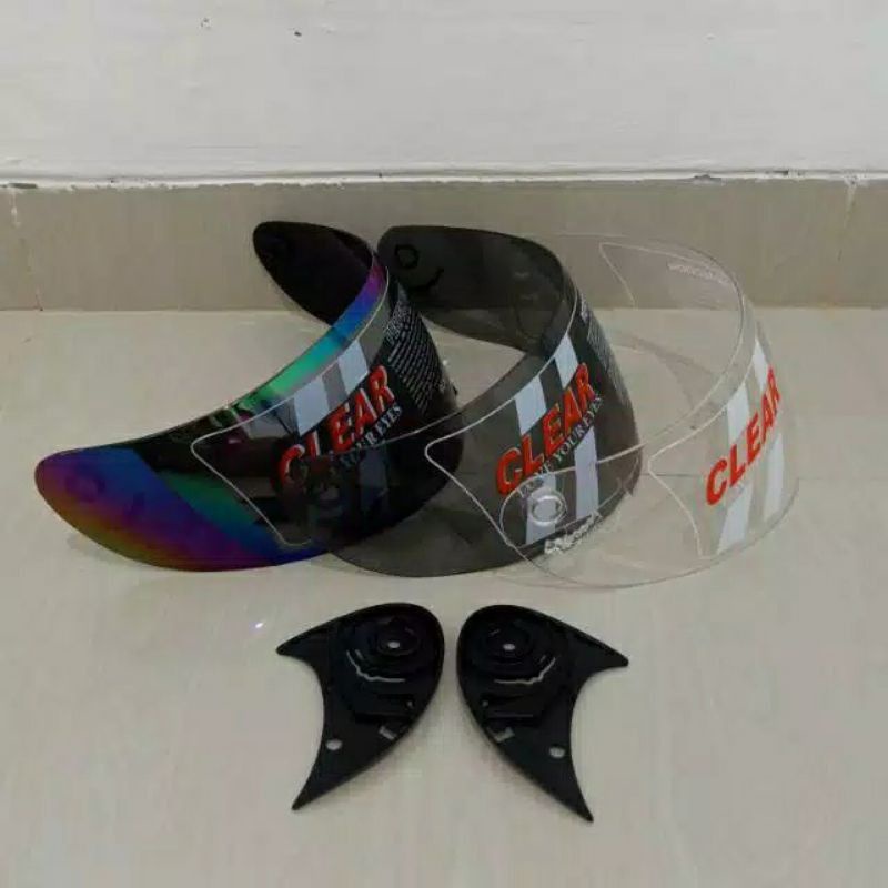 Kaca helm/ visor helm full face BMC MDS GM TRX standar Honda (gratis rachet helm)