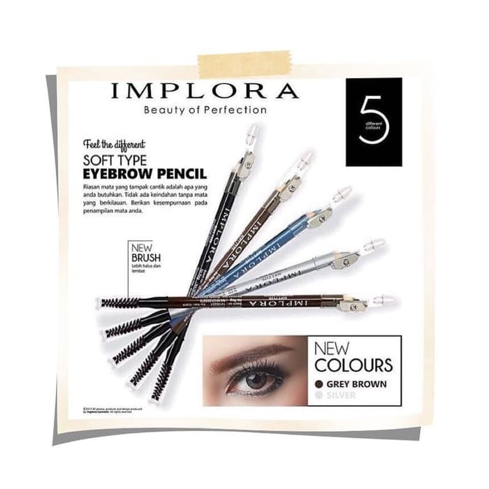 ❄️MATCHA❄️ IMPLORA PENSIL ALIS EYELINER ORIGINAL BPOM