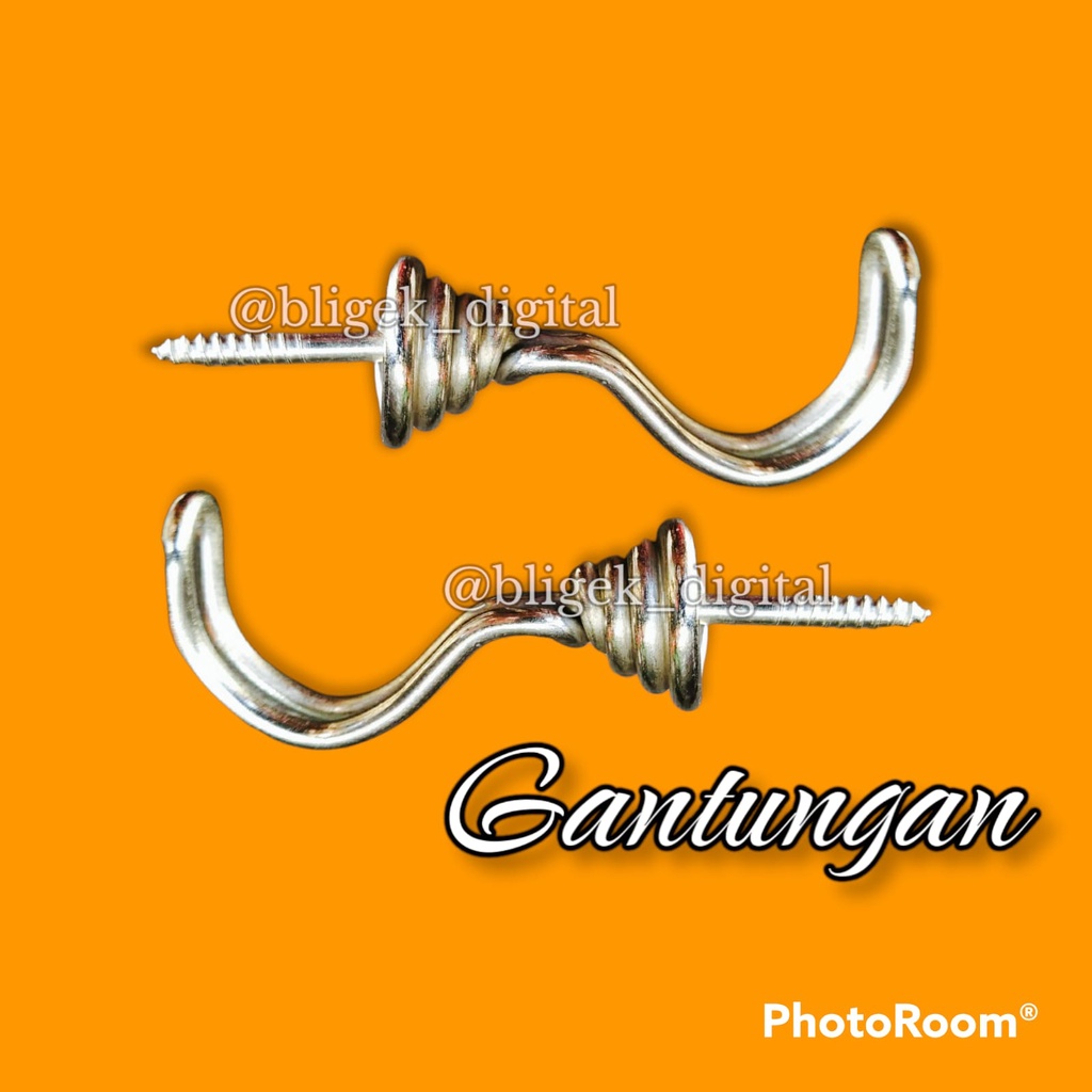 Gantungan baju / cantelan burung tipe sekrup ulir NN 25