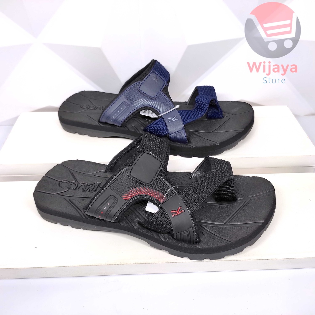 Sandal Pria Carvil Sendal Gunung Jepit Jempol Cowok Laki-Laki Desain Trendy dan Berkualitas JARRED DEXCO