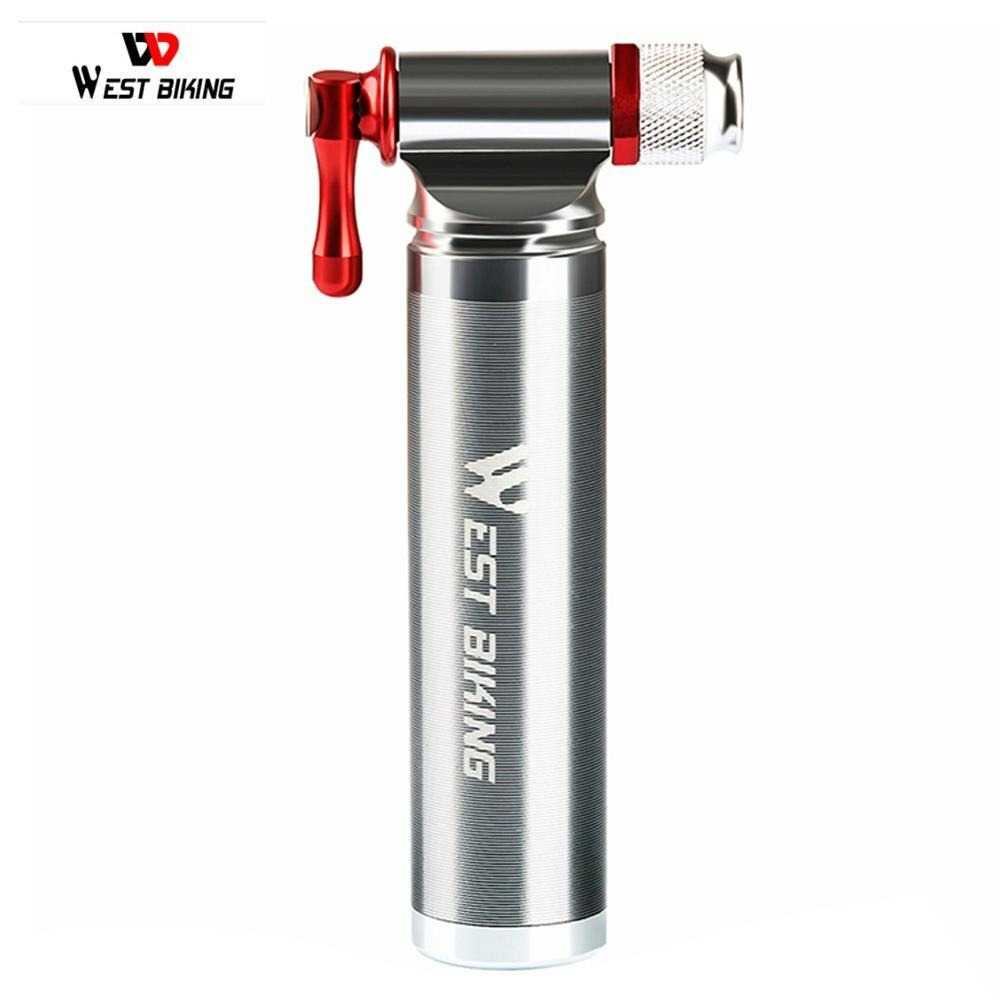 WEST BIKING Pompa Angin Ban Sepeda CO2 Inflator Portable Bike Pump