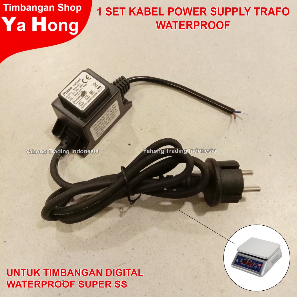 1 Set Kabel Power Trafo Power Supply Timbangan Digital Super SS