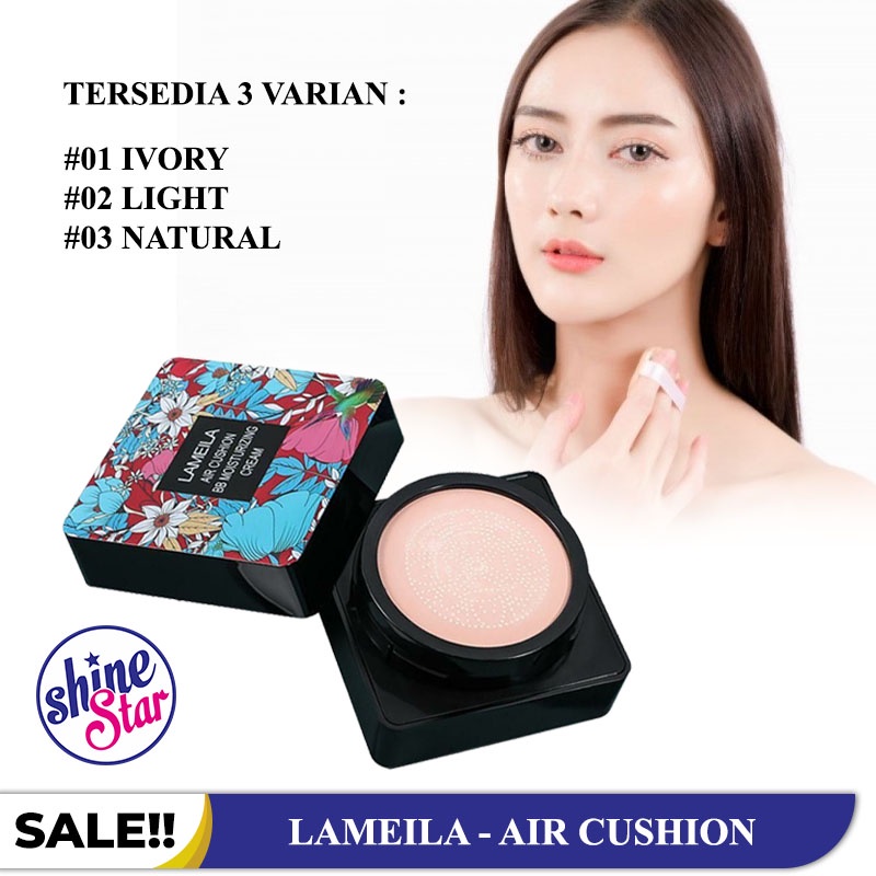 SHINE STAR - LAMEILA AIR CUSHION BB MOISTURIZING CREAM FOUNDATION WATERPROOF / BEDAK CUSHION WHITENING CREAM