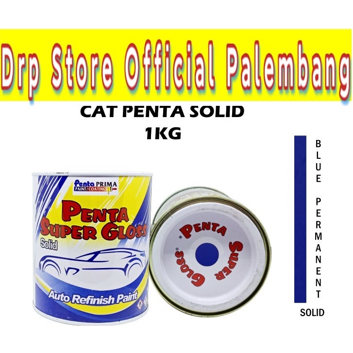 CAT PENTA BLUE PERMANENT 57017 1Kg- cat penta biru tua - cat blue penta super gloss - cat mobil biru