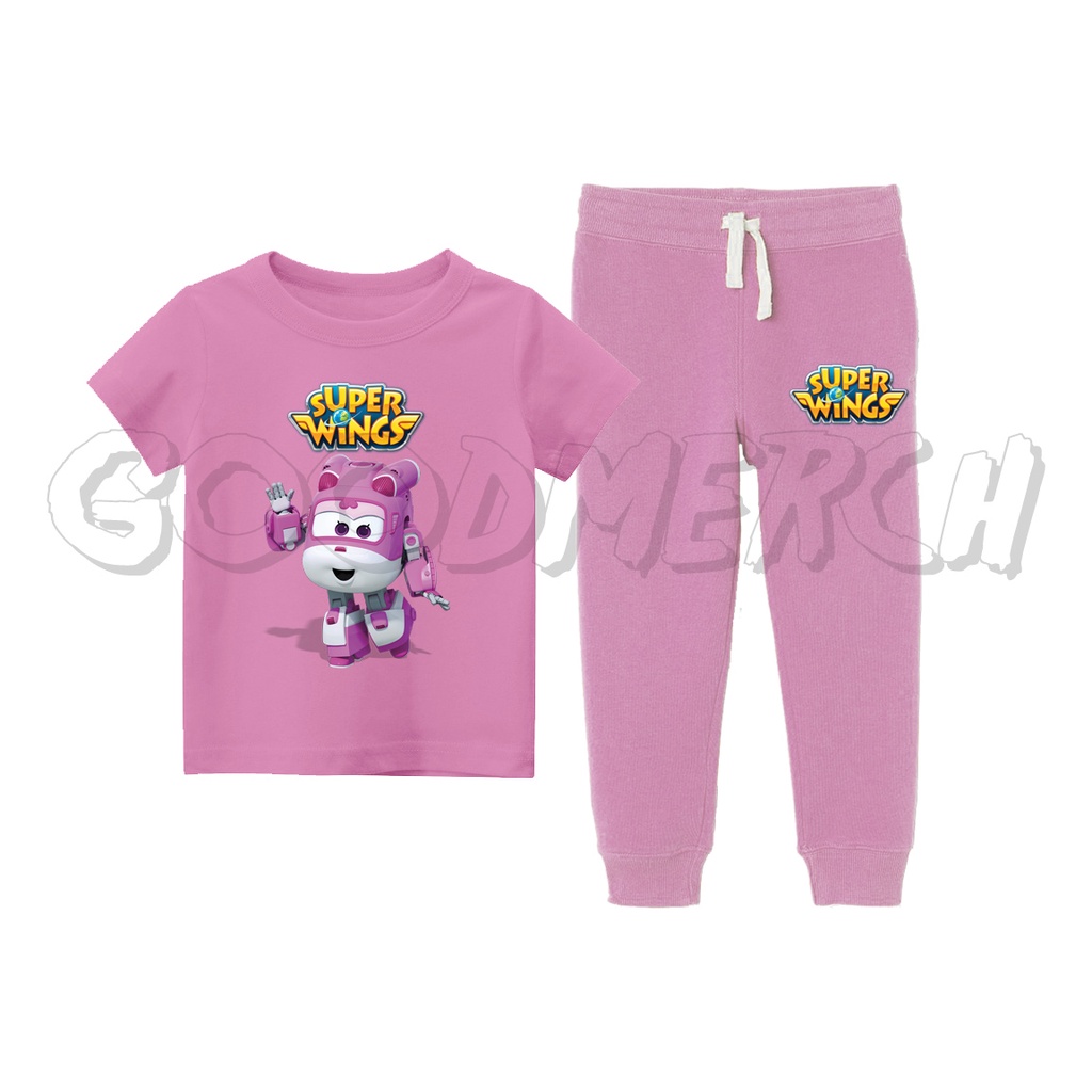 SETELAN ANAK KAOS & JOGGER DIZZY SUPER WINGS