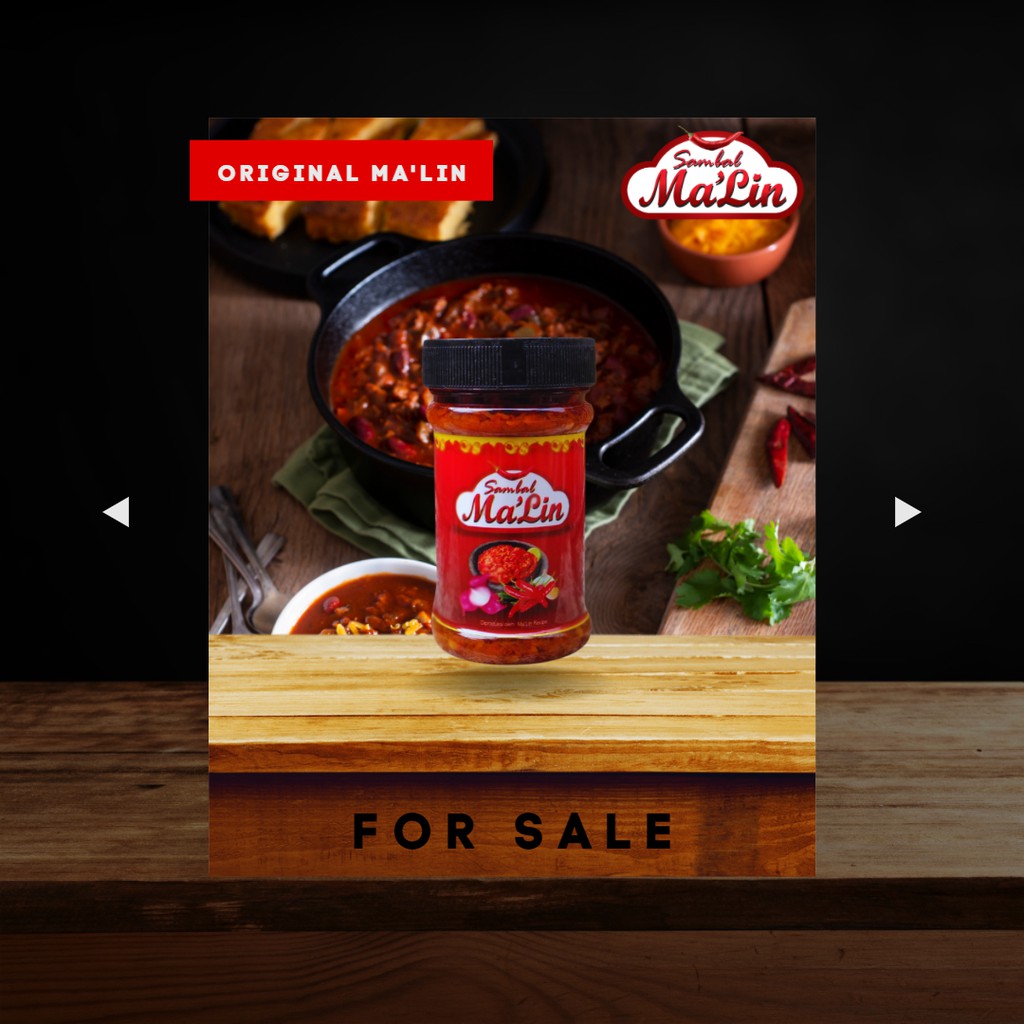 

Sambal Original Ma'Lin Sambel Indonesia Netto 150 Gram