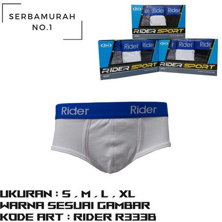 CD Rider Sport R 333 B Biru | Celana Dalam Rider R333B Pria Dewasa | Pakaian Dalam  Laki Laki Dewasa | Open Sorx