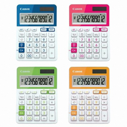 

Canon Kalkulator Handheld 12 Digit ( LS-123T ) Hijau Muda / Hijau Tua / Pink / Orange ( IRRA STORE )