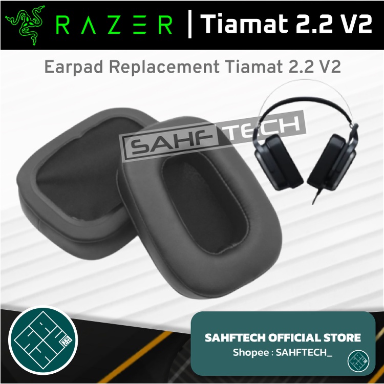 Bantalan Busa Razer Tiamat 2.2 V2 7.1 Earpad Earcup Ear Pad Cup Cushion Foam Pengganti Replacement