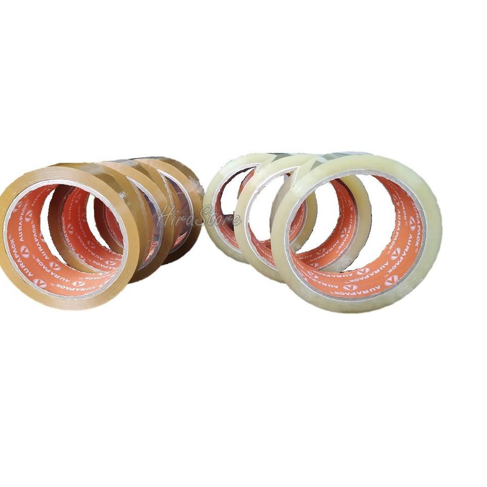 

[PREMIUM] Lakban Bening/Coklat merek Aurapack Selotip Coklat 45 mm x 50 meter