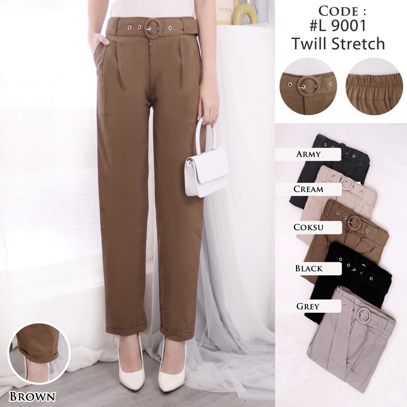 JOSHIN Celana Panjang  Formal Wanita - Celana Panjang Katun - Catoon Pants