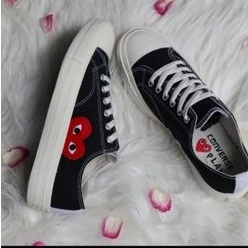 sepatu converse play love hitam preloved hitam murah pria wanita