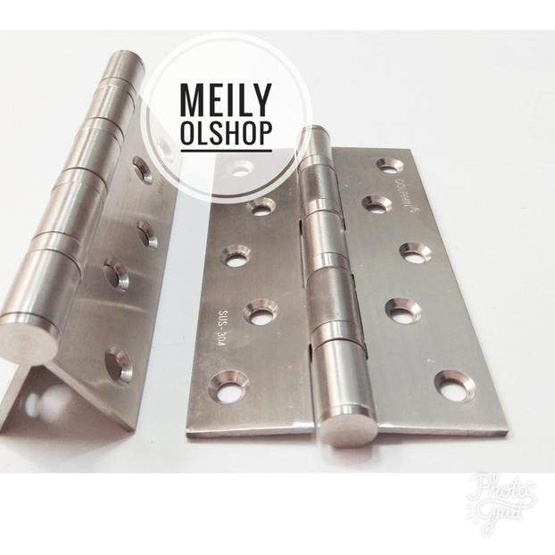 Engsel Pintu Bahan Stainless 5"