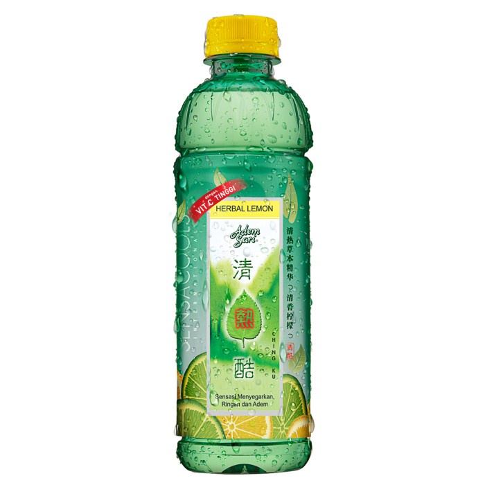 

b01n1nh Adem Sari Ching Ku Minuman Penyejuk Botol Herbal Lemon 4X350 Ml Ds201Fs