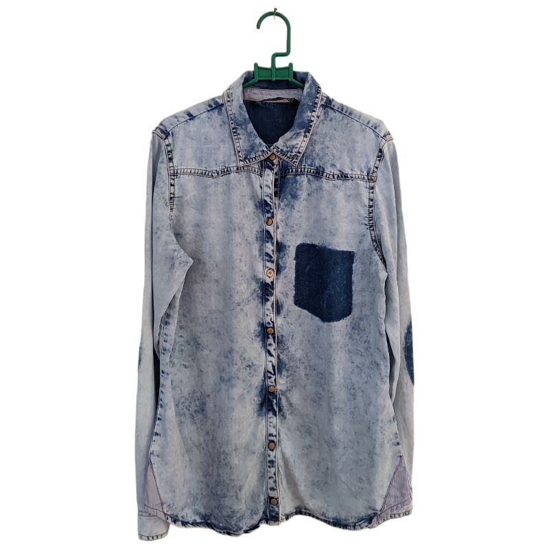 Kemeja Denim Second Brand Wanita Oversize