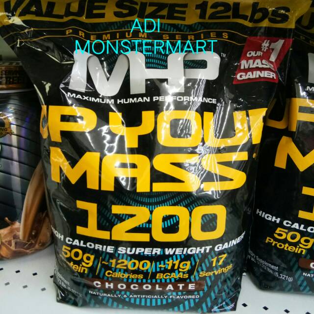 MHP UP YOUR MASS 1200 12 lbs - Gainer Mass MHP