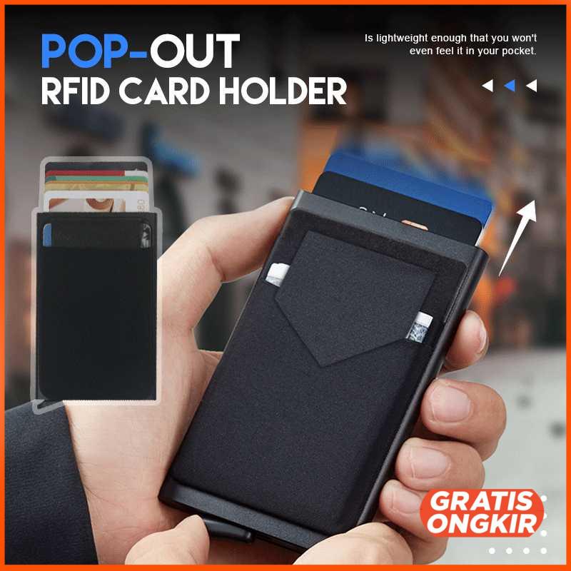 Dompet Kartu Slim Slider Aluminium Anti RFID - G883