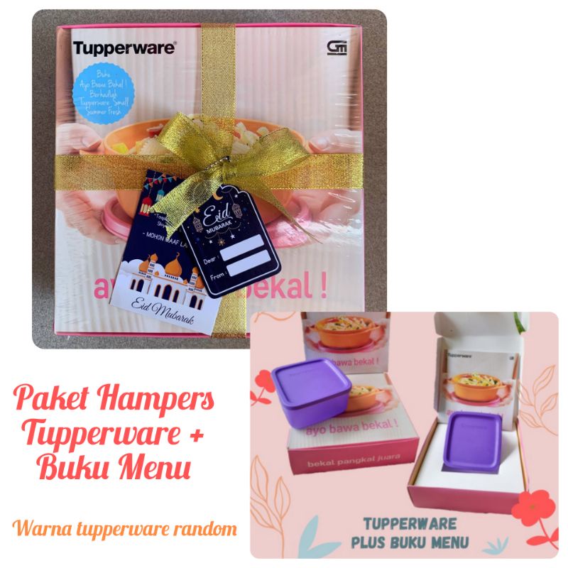 Paket Hampers Lebaran Murah Exclusive Buku Menu Ayo Bawa Bekal Bonus Lunchbox Tupperware