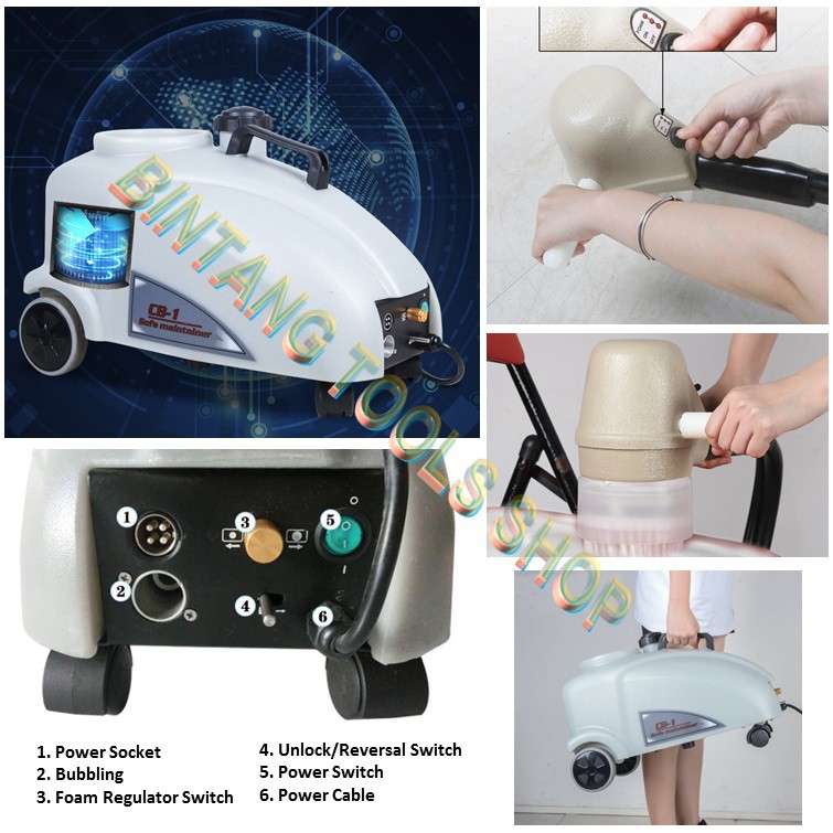 CB-1 Small Sofa Maintainer Mesin Cuci Sofa Foaming Brushing