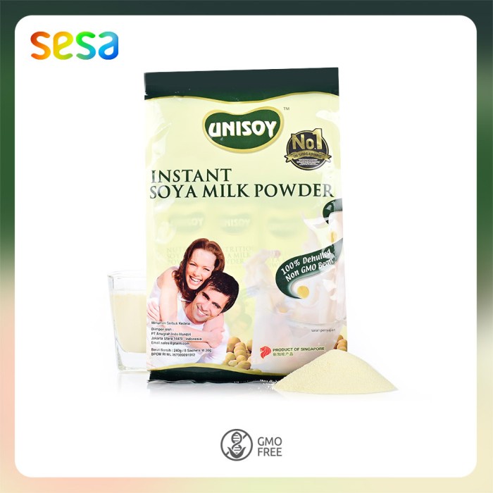 

Unisoy Organic Soy Milk Low Sugar 240gr (isi 8sachets @30gr)