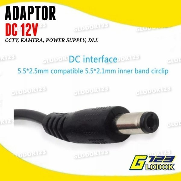 Adaptor Adapter DC 12V 1A 2A 3A 5A CCTV Hikvision Pompa Air LED Murni