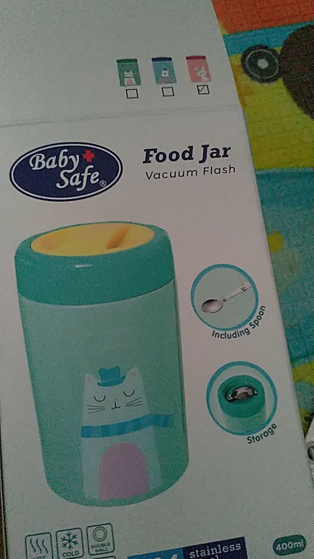 Baby Safe  Food Jar Vacuum Flask 400ml  Thermos Makanan Termos Bubur