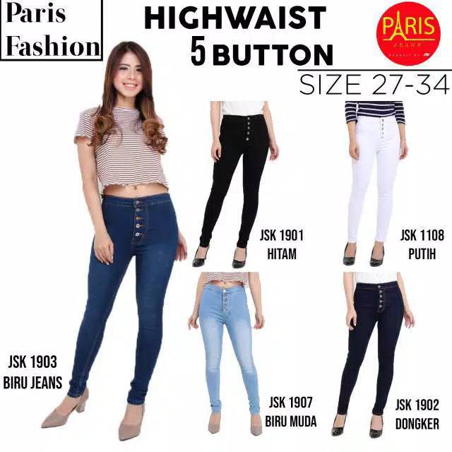 Celana jeans HW kancing 5