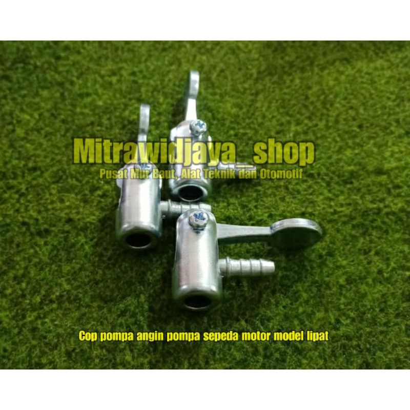 Cop pompa angin model lipat kepala pompa nepel cop pompa ban sepeda pentil motor mobil schrader mate