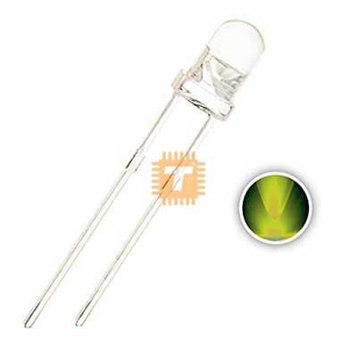 LED 3mm 3 mm F3 Clear Nyala Yellow Kuning Satuan
