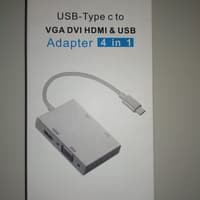 Converter Usb Type C To Vga Dvi Hdmi Amp Usb Adapter For Apple Macbook Shopee Indonesia