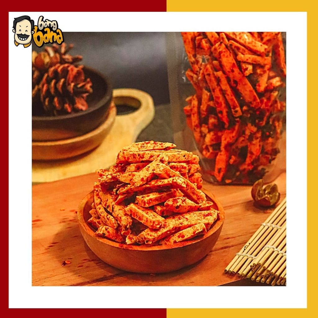 Basreng Pedas Daun Jeruk Cikruh Baso Goreng Stik Pedas Asin 100 gram Basreng Pedas-3