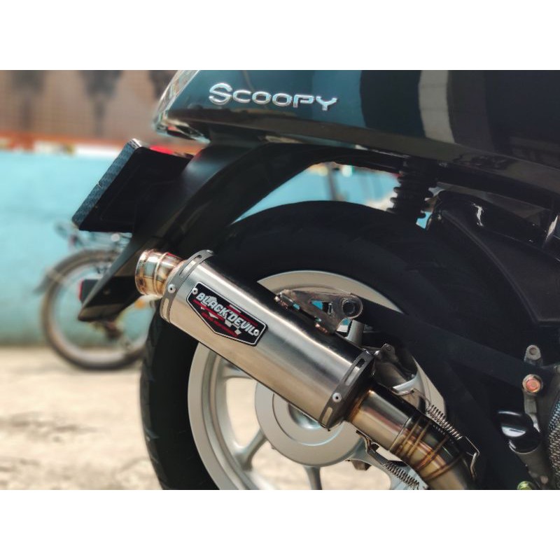 Knalpot Black Devil Honda scoopy beat mio xeon - Black Devil R2 Seca trioval