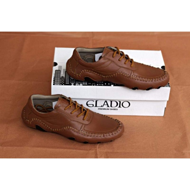 sepatu gurita tali kulit asli