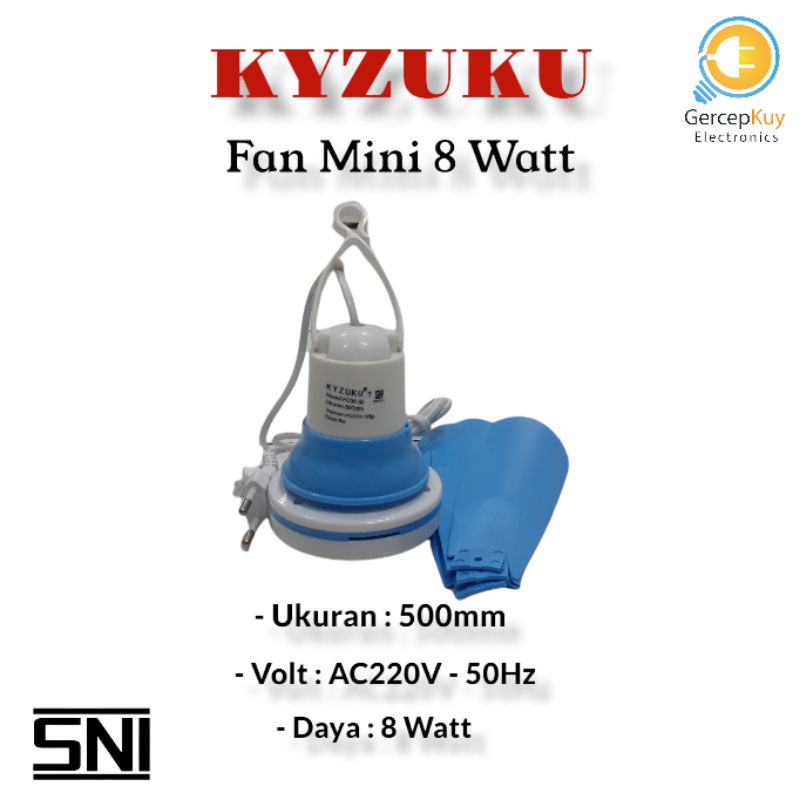 Fan Mini Kipas angin gantung 8W / Fan mini 8W KYZUKU