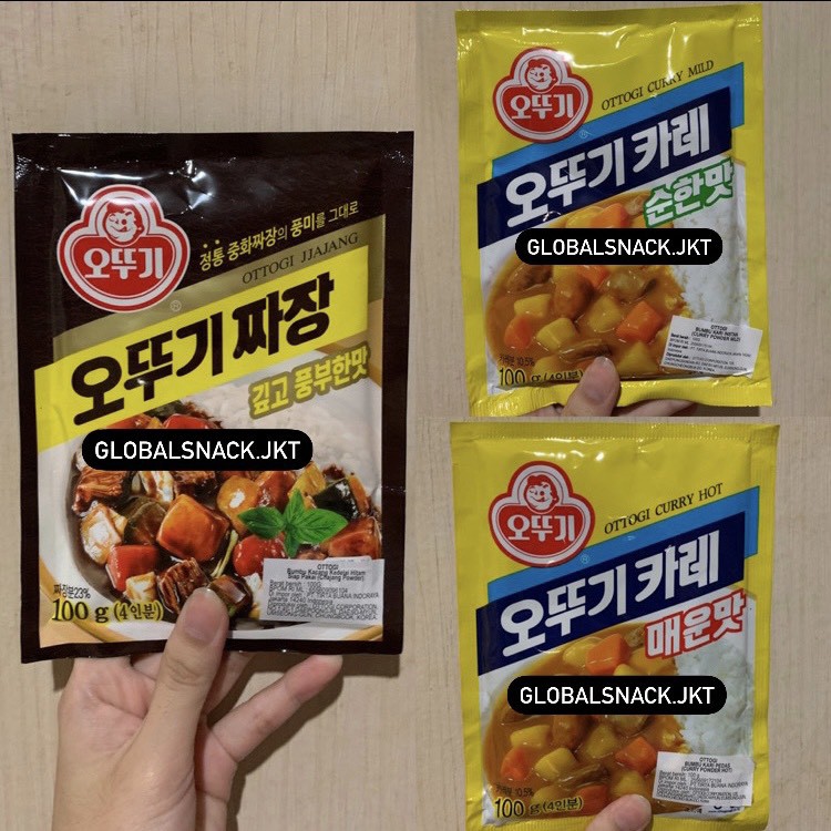 

OTTOGI BUMBU POWDER BUBUK JJAJANG POWDER / CURRY POWDER MILD / CURRY POWDER HOT NON HALALL