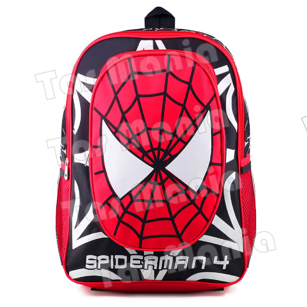 PTS -Ransel Sekolah Anak Cowo / Laki Laki Karakter - Spiderman Hoodie / Bonus Tutup Kepala + FREE Botol Minum .PT