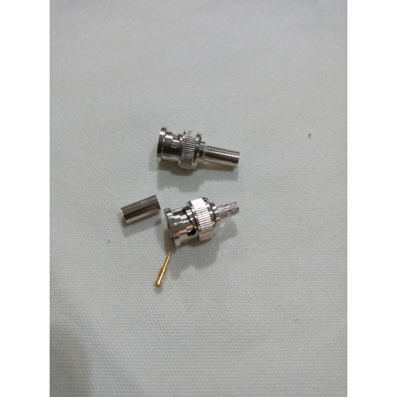 Konektor BNC crimping, BNC male to RG58 krimping conector sambungan Ht baofeng uv5r uv82 888s a58s