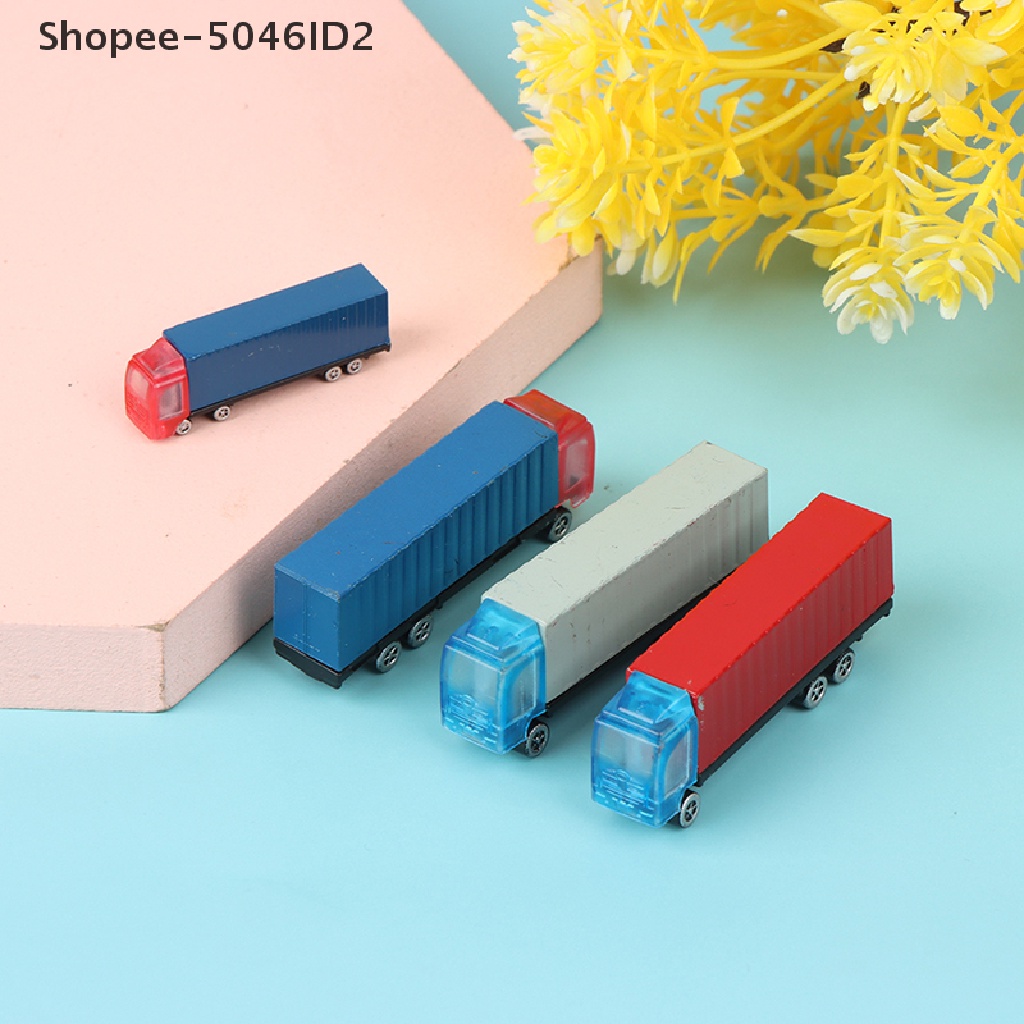 Shopee-5046id2 Mainan Miniatur Truk Kontainer Skala 1: 100-200 Untuk Dekorasi Rumah Boneka