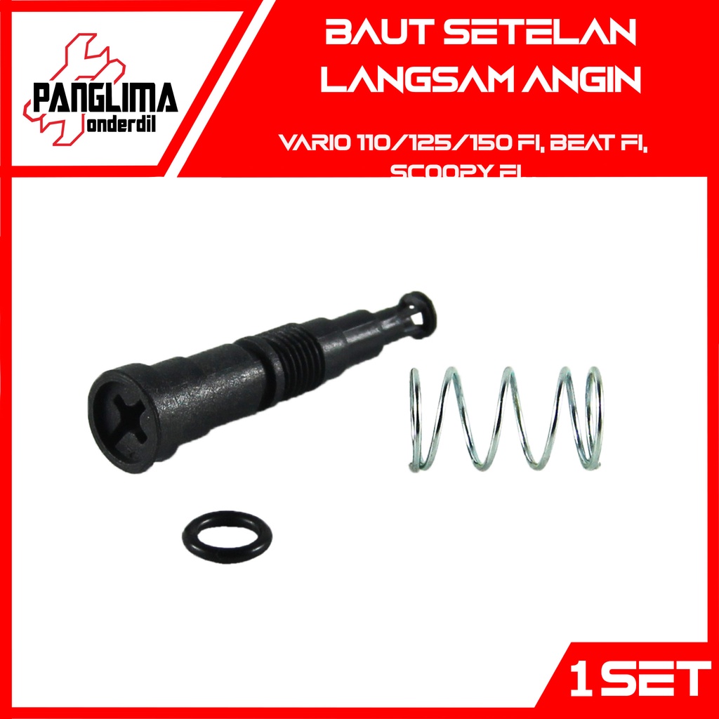 Baut Setelan Langsam Honda Beat FI 2012-2014 &amp; Vario 110-125-150 F1 &amp; Scoopy &amp; Supra X 125 &amp; Mega Pro &amp; Verza &amp; Revo &amp; Spacy Baud Angin