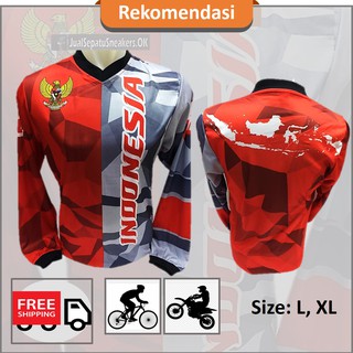 Kaos jersey Sepeda  mtb TIMNAS INDONESIA 1032 Baju Jersey 