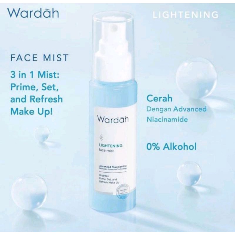 Wardah lightening face mist 0% alkohol