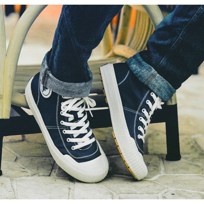 Sepatu Brodo Vulcan Hi Boots (Navy/Olive/Black)-3