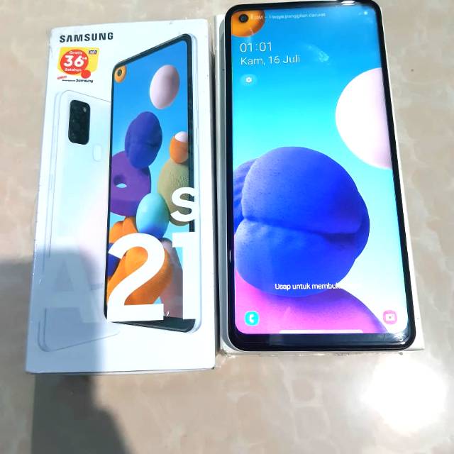 Samsung a21s Second Ram 3/32 gb Hp lengkaapp + muluss garansi resmi sein