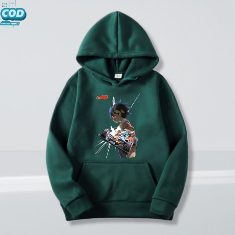 JAKET HOODIE SWEATER ANAK LAKI LAKI PEREMPUAN ANIME LEGEND DASH 1 EMPEROR YONKURO MINI 4WD TAMIYA  H