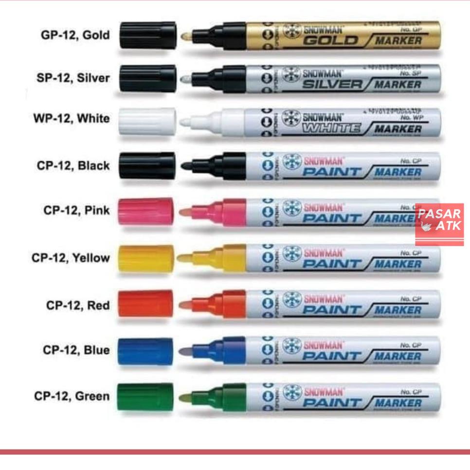 

8C9 Spidol SNOWMAN paint marker (pcs)✢ (Stock Banyak)Grosir ➙