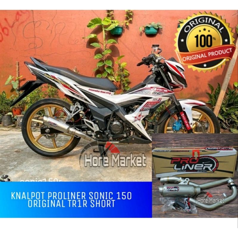 KNALPOT PROLINER SONIC 150  KNALPOT RACING SUPRA GTR 150 KNALPOT PROLINER SHORT TR 1R ORIGINAL